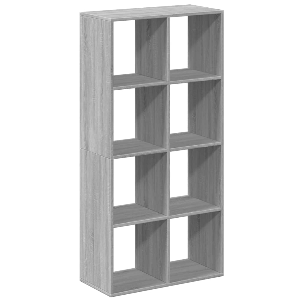 Room Divider Bookcase Gray Sonoma 69.5x29x137.5 cm