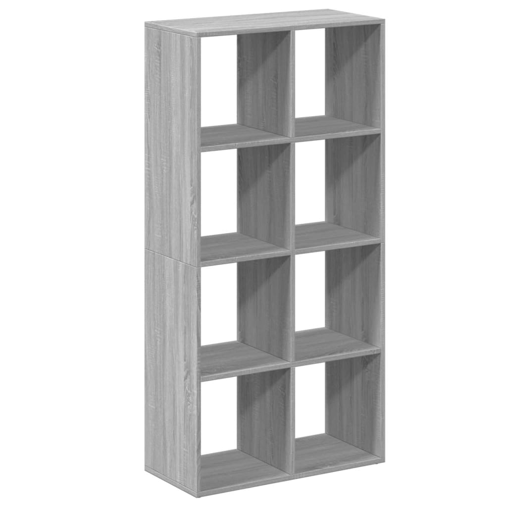 Room Divider Bookcase Gray Sonoma 69.5x29x137.5 cm