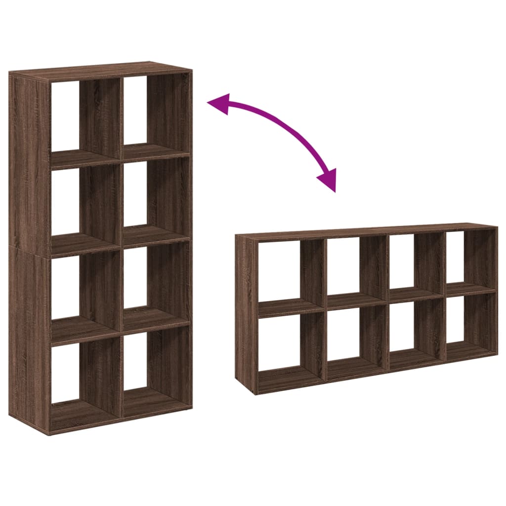 Room Divider Bookcase Brown Oak Look 69.5x29x137.5 cm