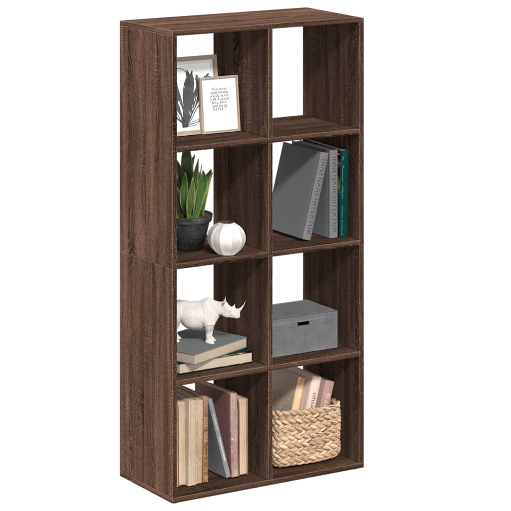 Room Divider Bookcase Brown Oak Look 69.5x29x137.5 cm