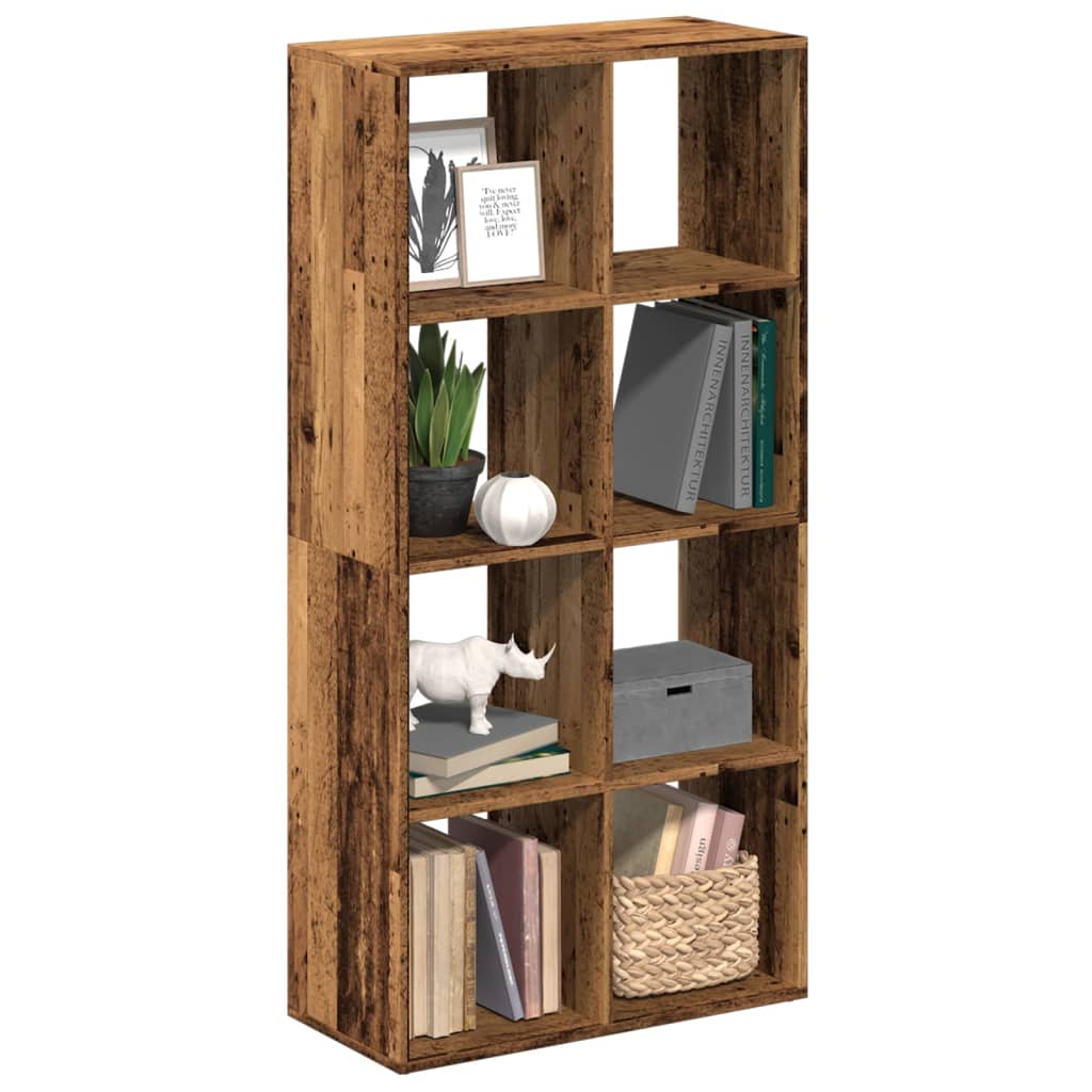 Room Divider Bookcase Old Wood Look 69.5x29x137.5 cm