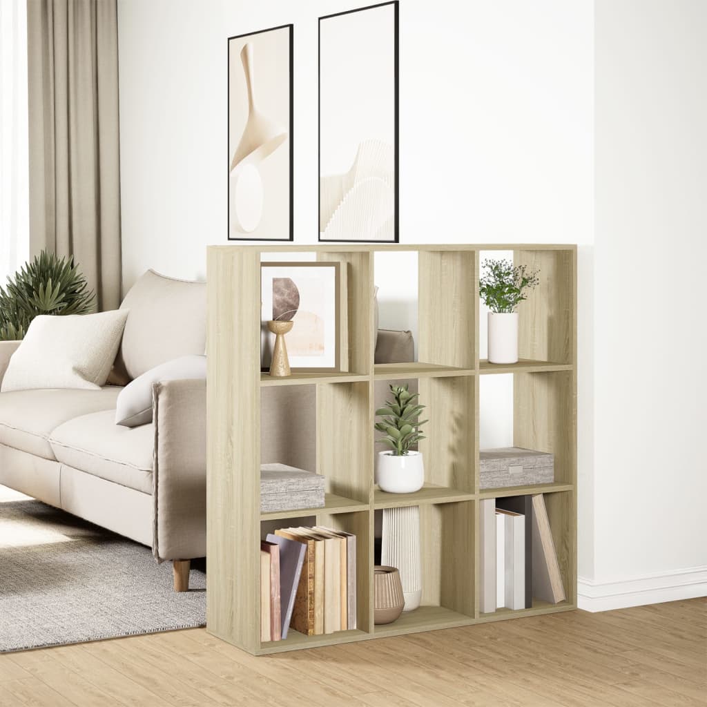 Room Divider Bookcase Sonoma Oak 102x29x103.5 cm