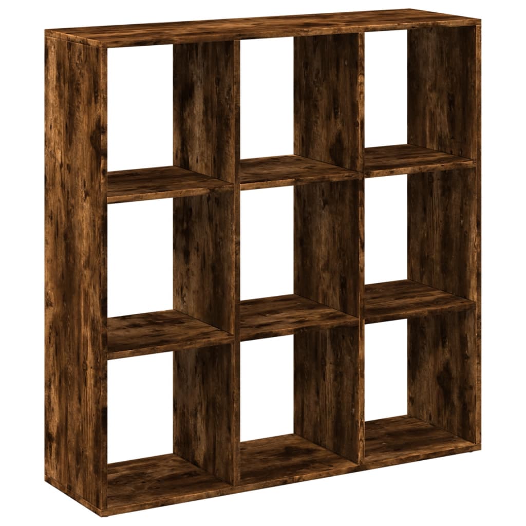 Room Divider Bookcase Smoked Oak 102x29x103.5 cm