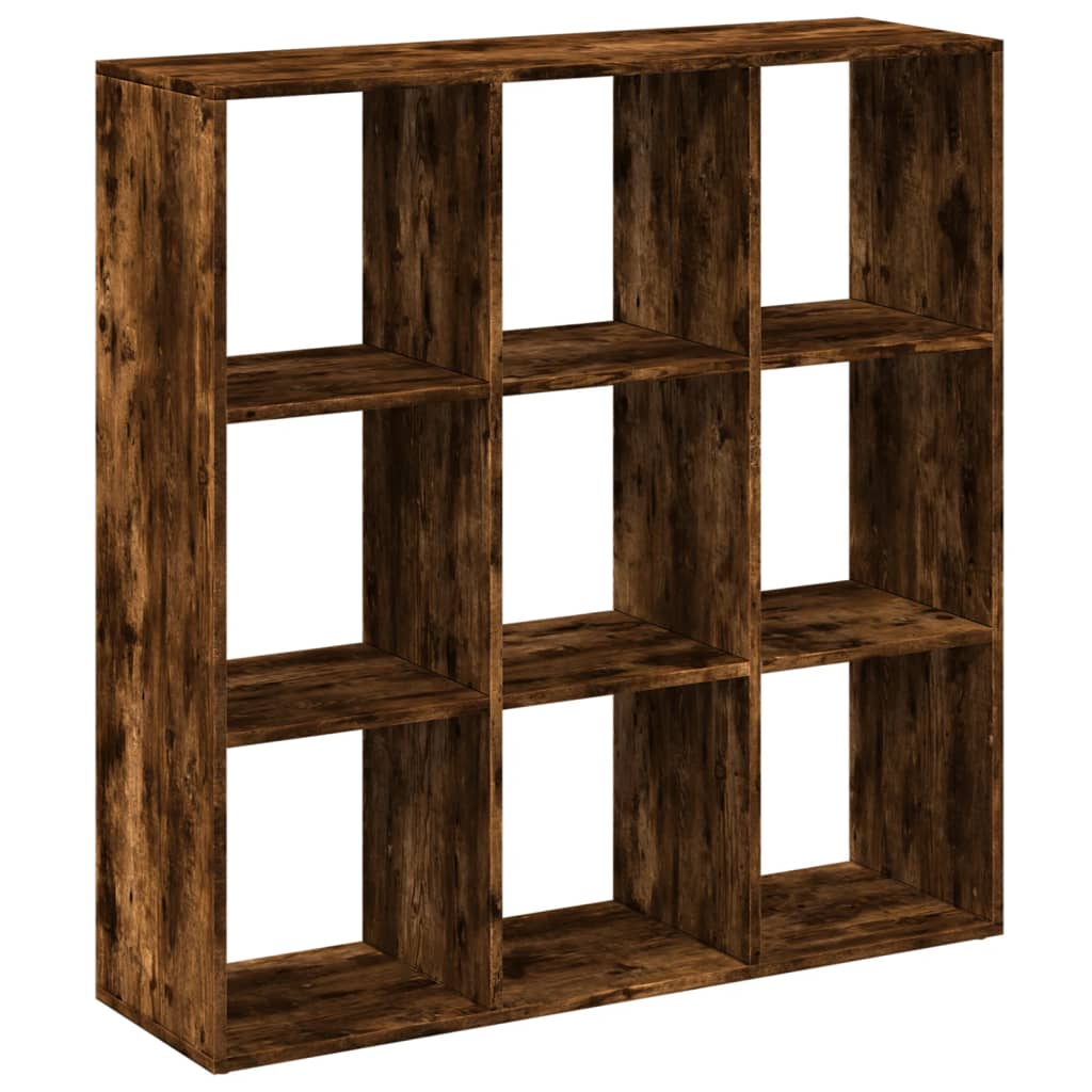 Room Divider Bookcase Smoked Oak 102x29x103.5 cm