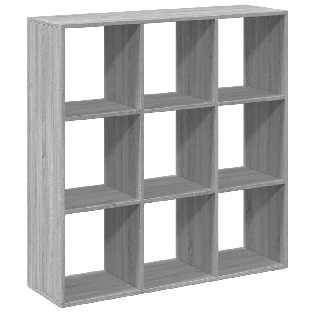 Room Divider Bookcase Gray Sonoma 102x29x103.5 cm