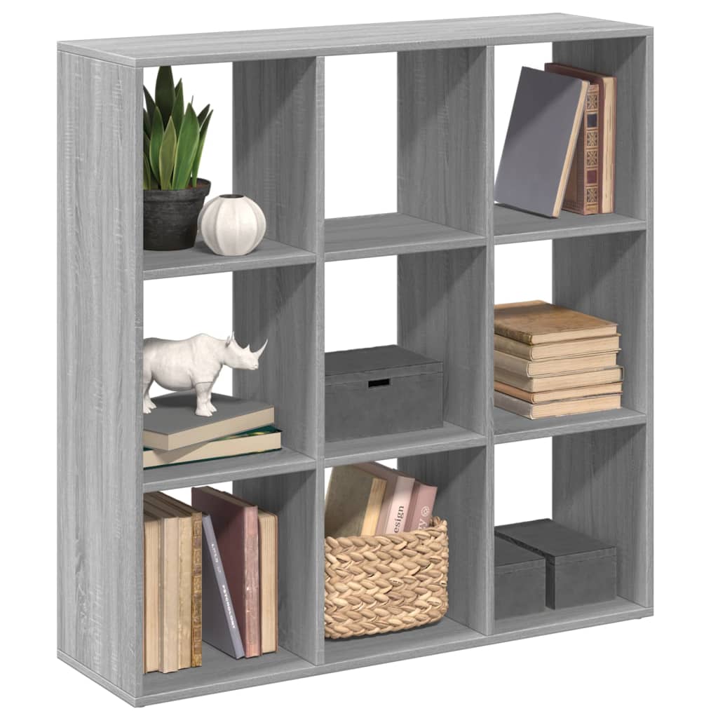 Room Divider Bookcase Gray Sonoma 102x29x103.5 cm