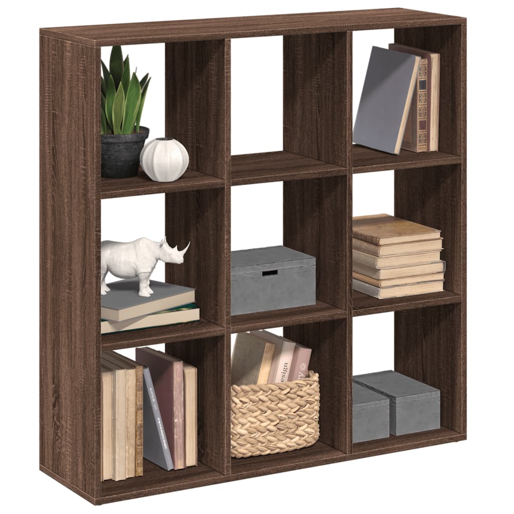 Room Divider Bookcase Brown Oak Look 102x29x103.5 cm