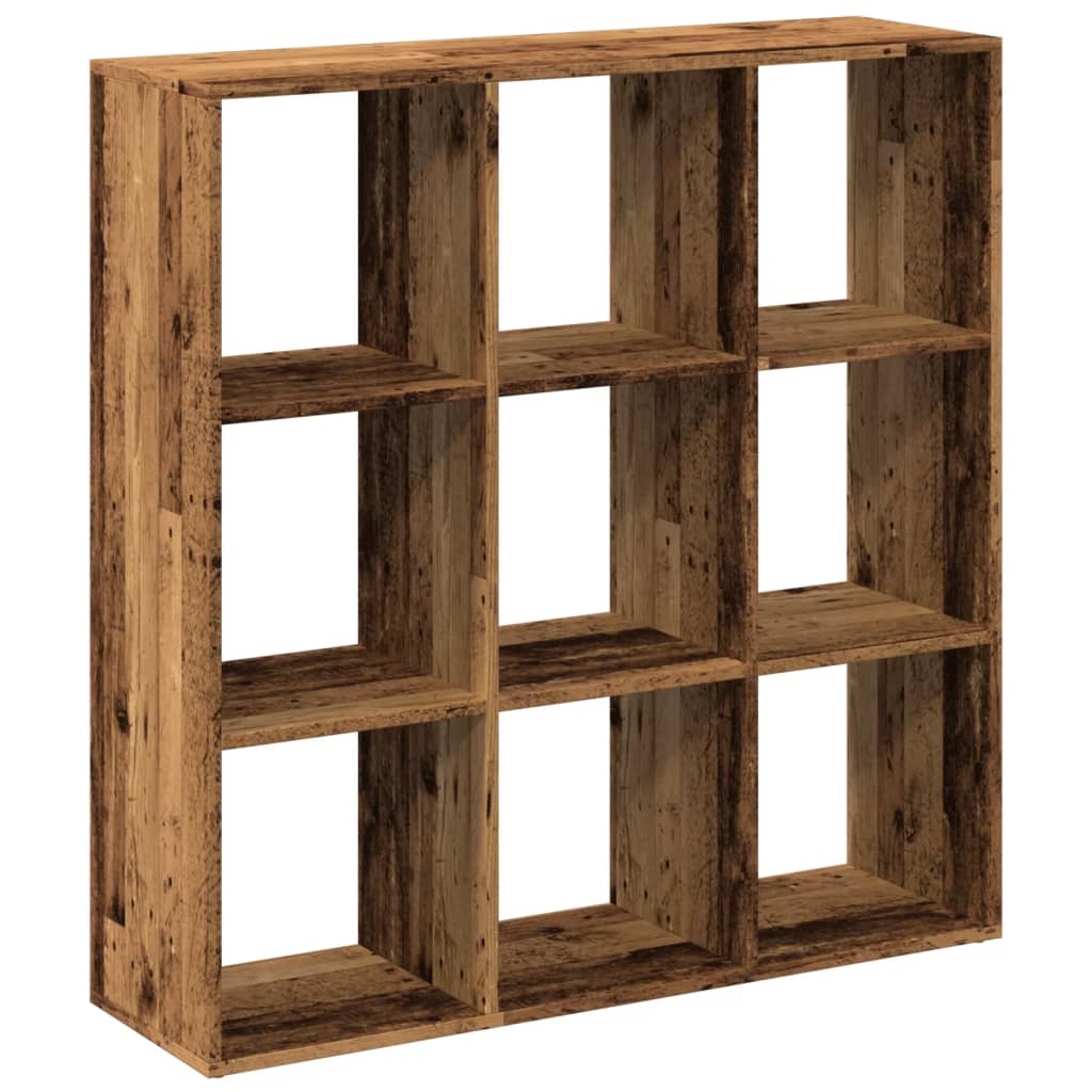 Room Divider Bookcase Old Wood Look 102x29x103.5 cm