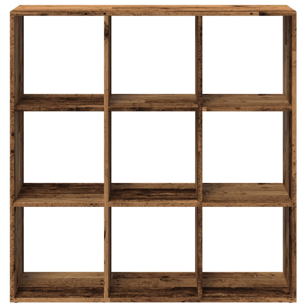 Room Divider Bookcase Old Wood Look 102x29x103.5 cm