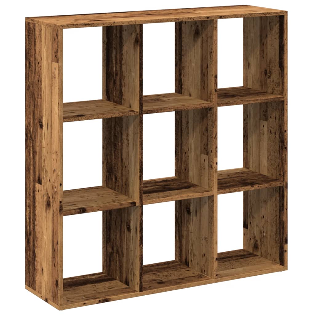 Room Divider Bookcase Old Wood Look 102x29x103.5 cm