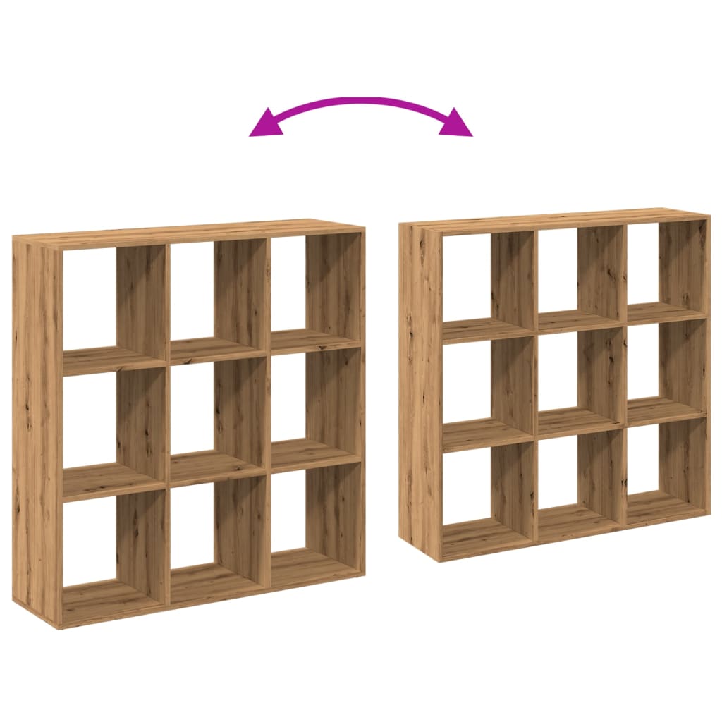 Room Divider Bookcase Artisan Oak 102x29x103.5 cm