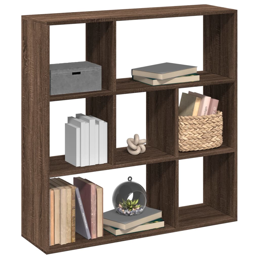 Room Divider Bookcase Brown Oak Look 102x29x103.5 cm