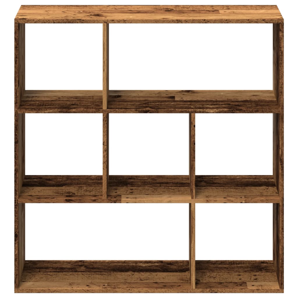 Room Divider Bookcase Old Wood Look 102x29x103.5 cm