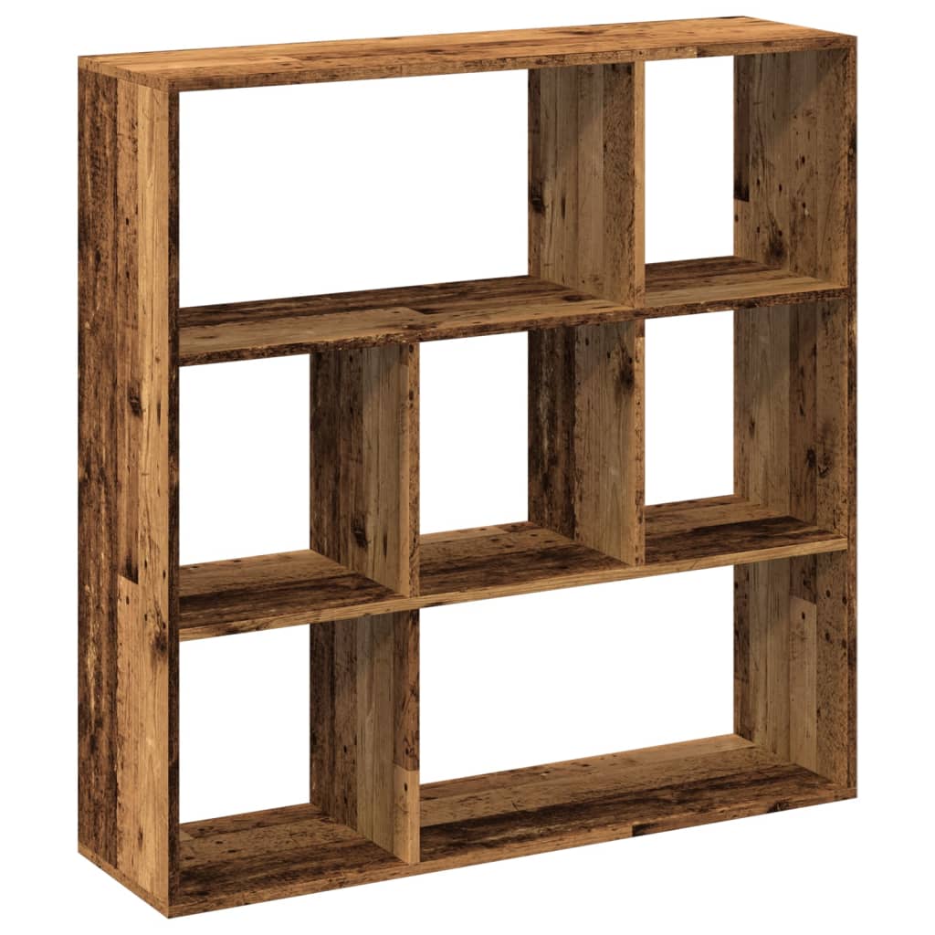 Room Divider Bookcase Old Wood Look 102x29x103.5 cm