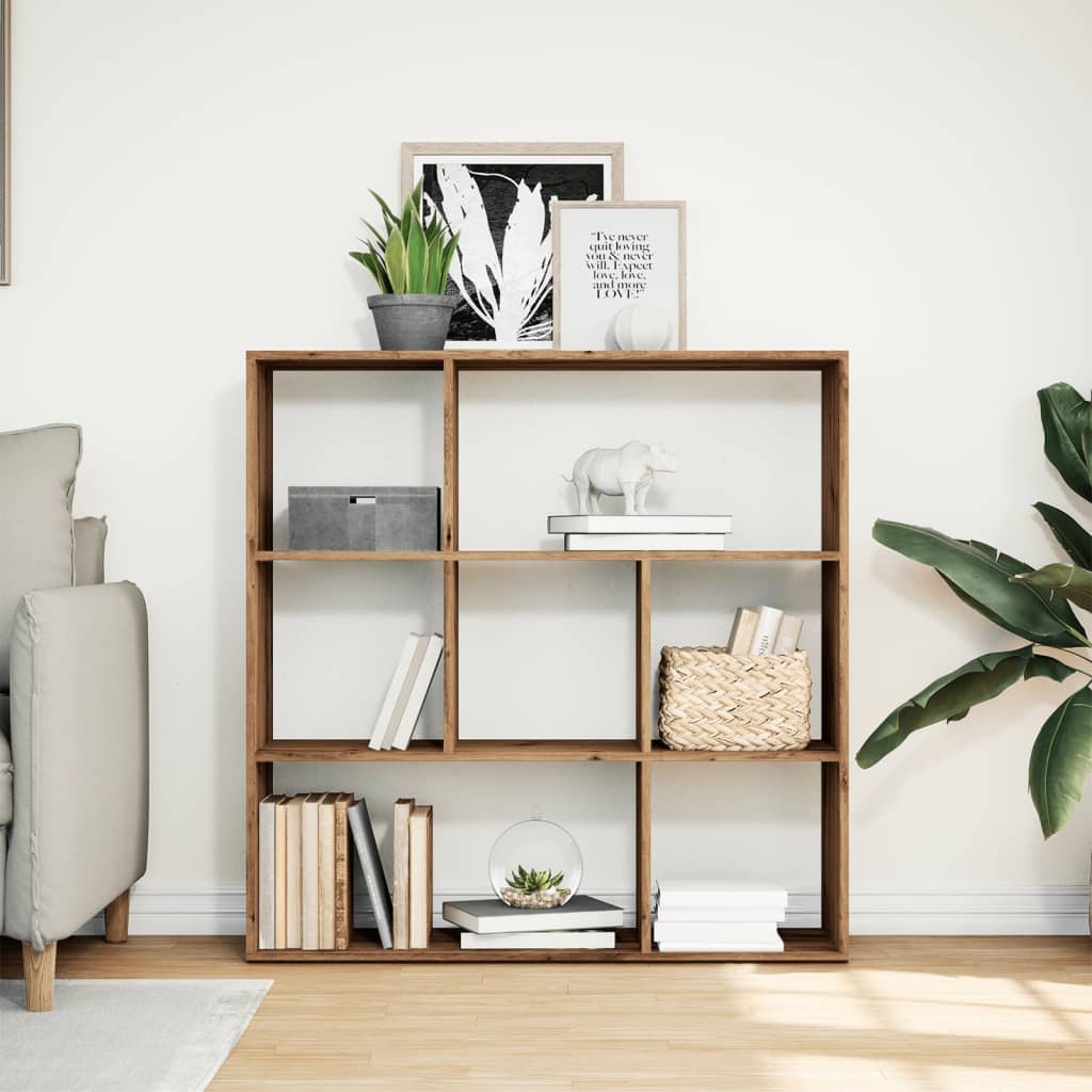 Room Divider Bookcase Artisan Oak 102x29x103.5 cm