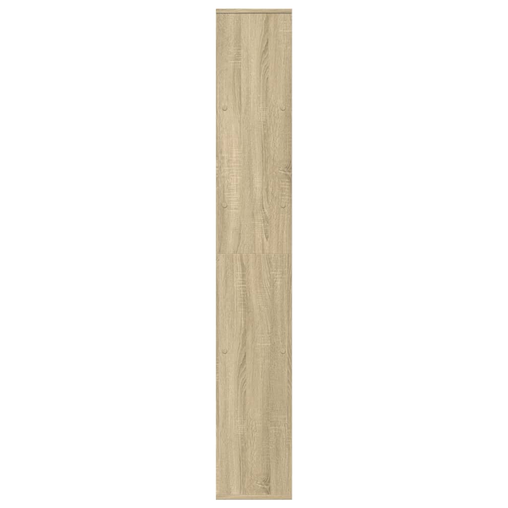 Room Divider Bookcase Sonoma Oak 67x25x161.5cm Wood Material