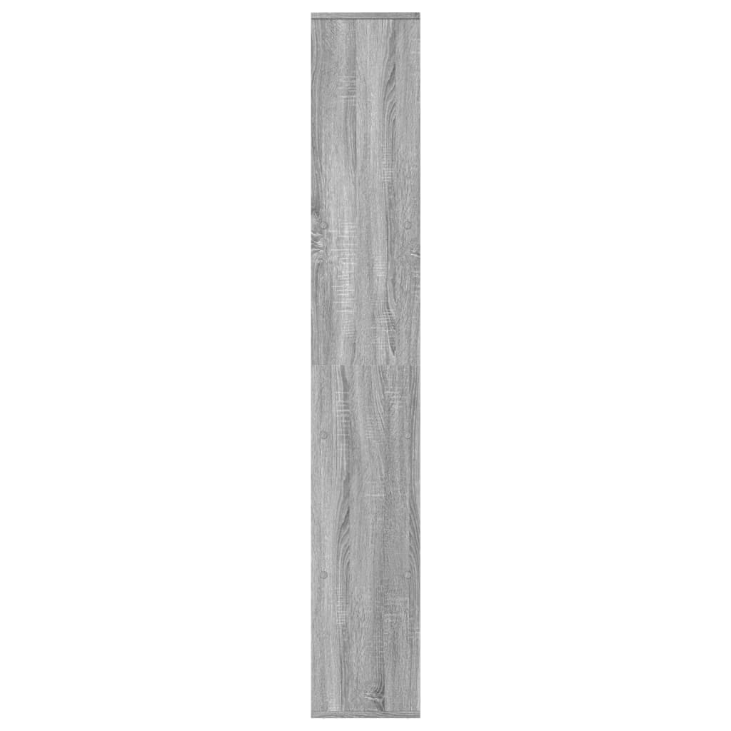 Room Divider Bookcase Gray Sonoma 67x25x161.5 cm Wood Material