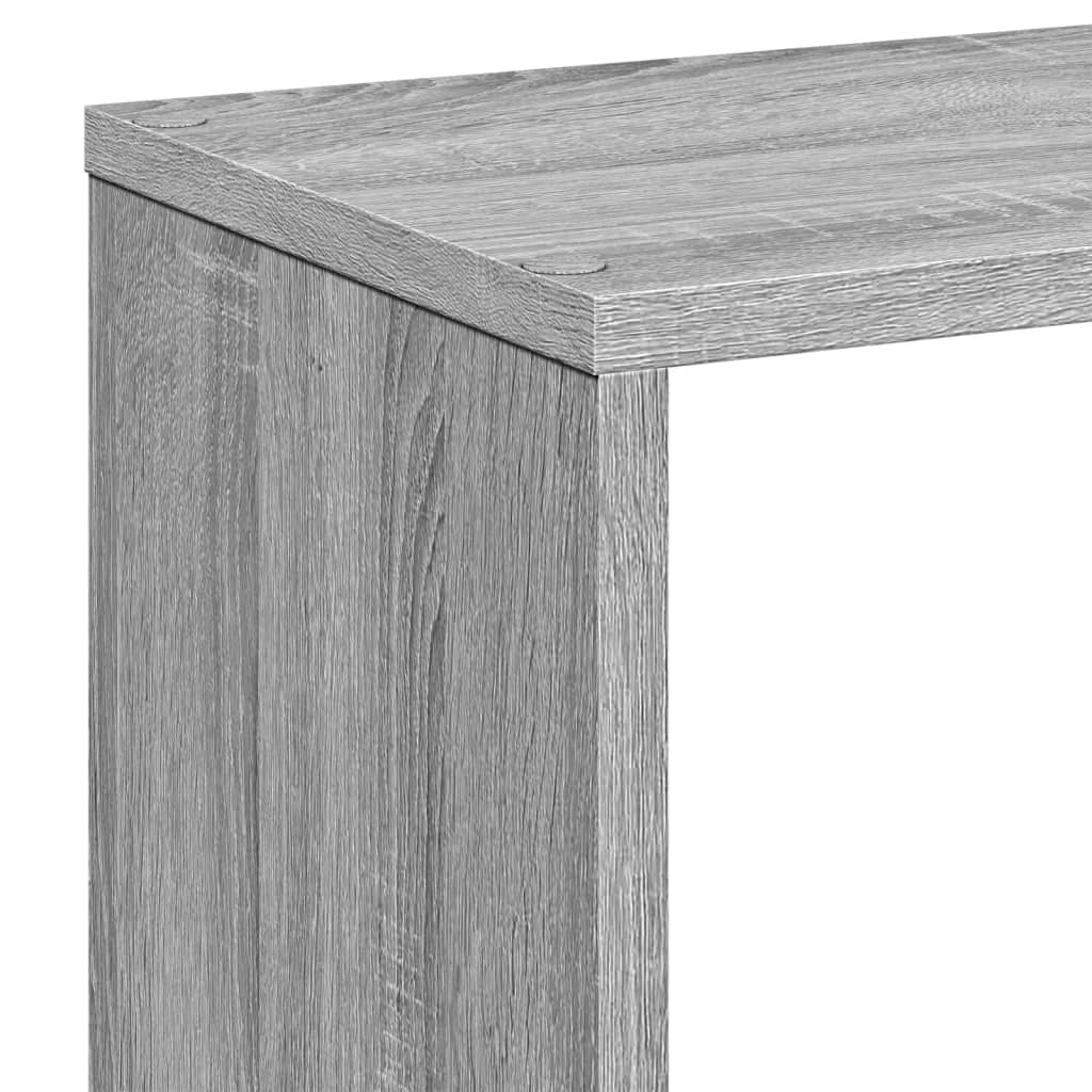 Room Divider Bookcase Gray Sonoma 67x25x161.5 cm Wood Material