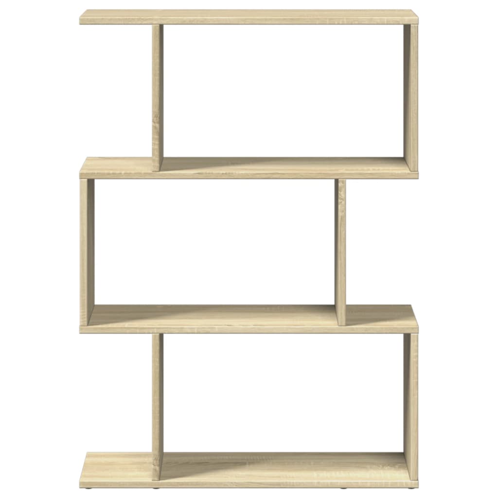 Room Divider Bookcase 3 Compartments Sonoma Oak 70x24x97 cm