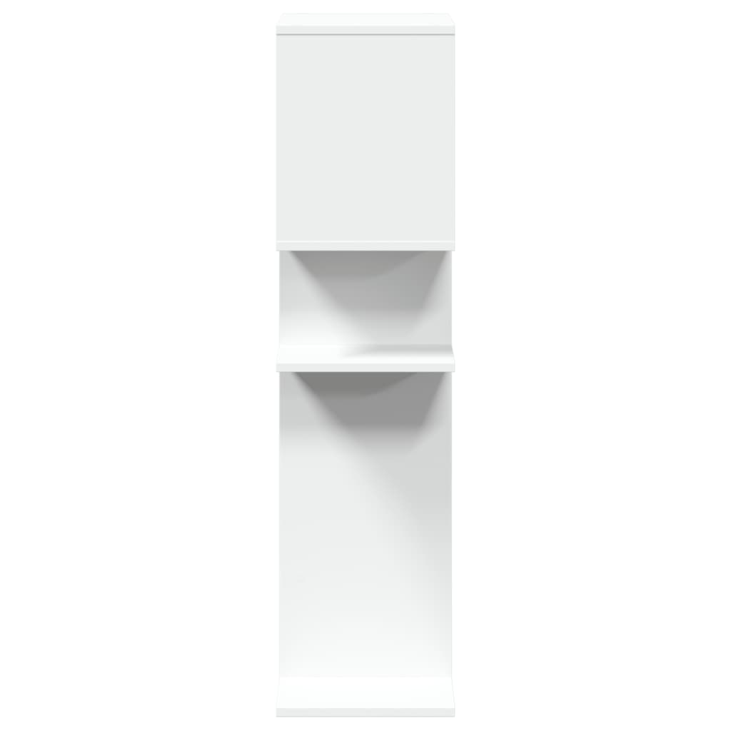 Room Divider Bookcase White 92x29x112 cm Wood Material