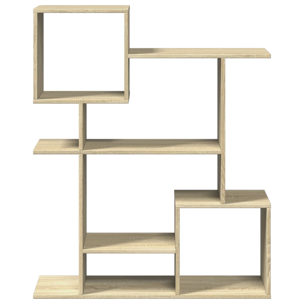 Room Divider Bookcase Sonoma Oak 92x29x112 cm Wood Material