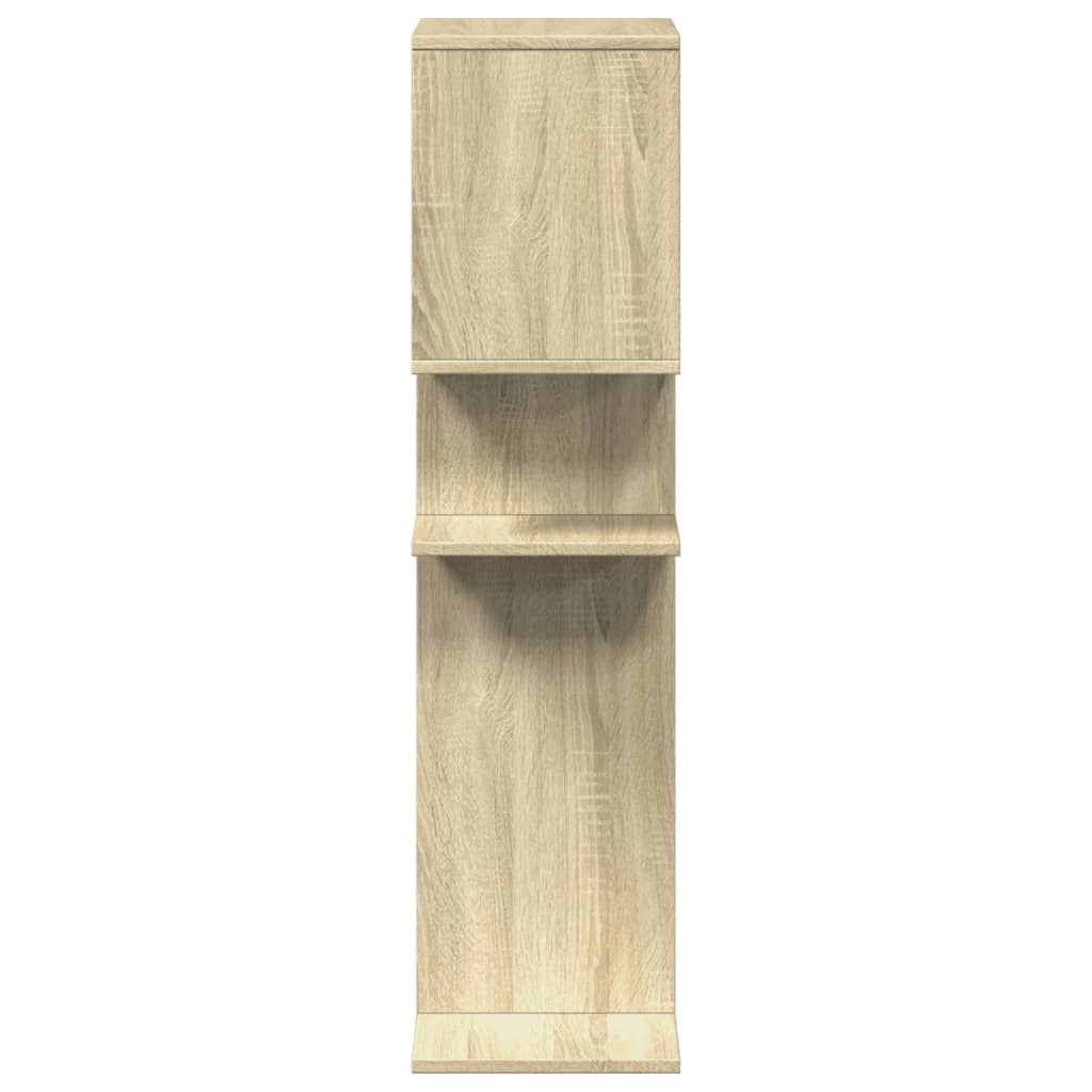 Room Divider Bookcase Sonoma Oak 92x29x112 cm Wood Material