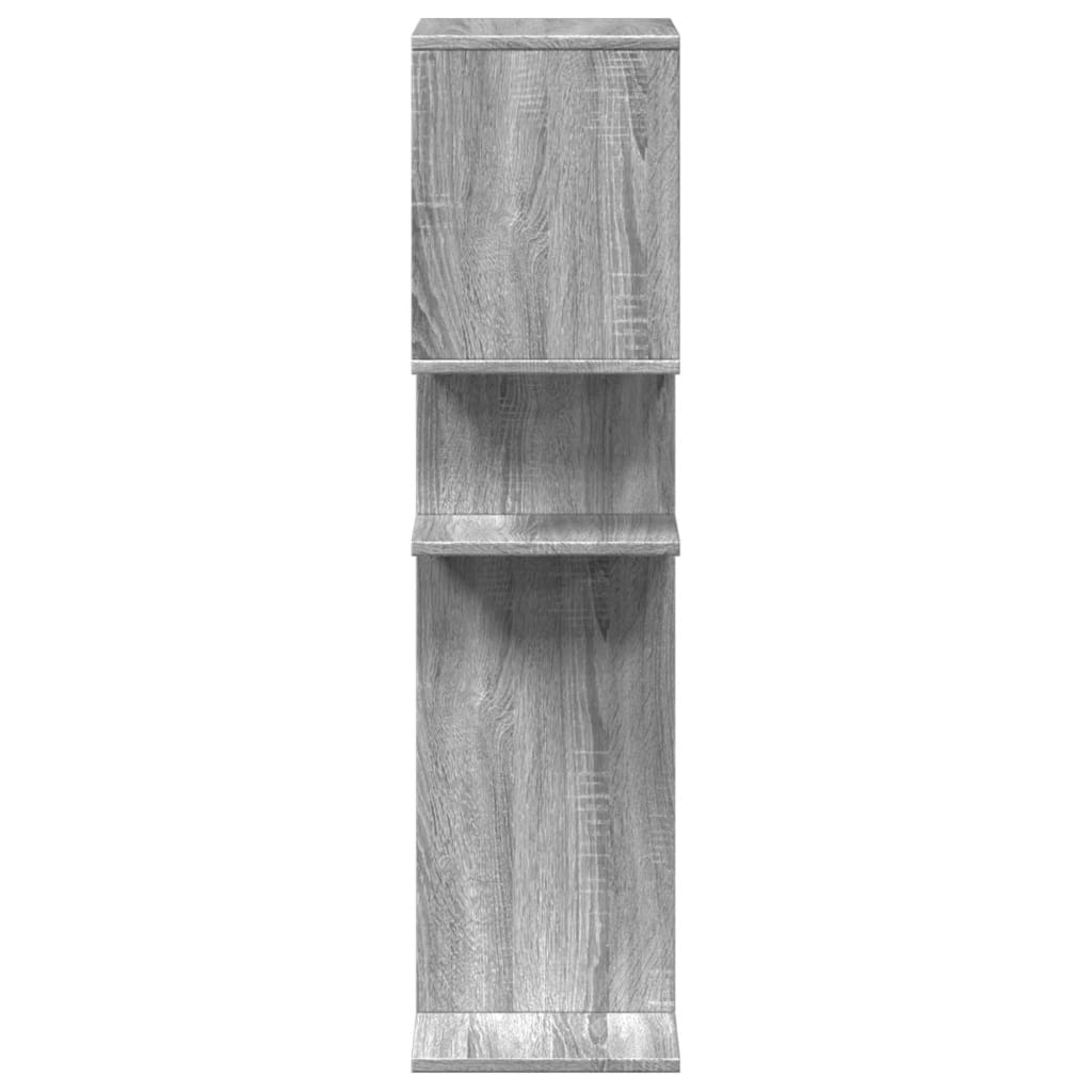 Room Divider Bookcase Gray Sonoma 92x29x112 cm Wood Material