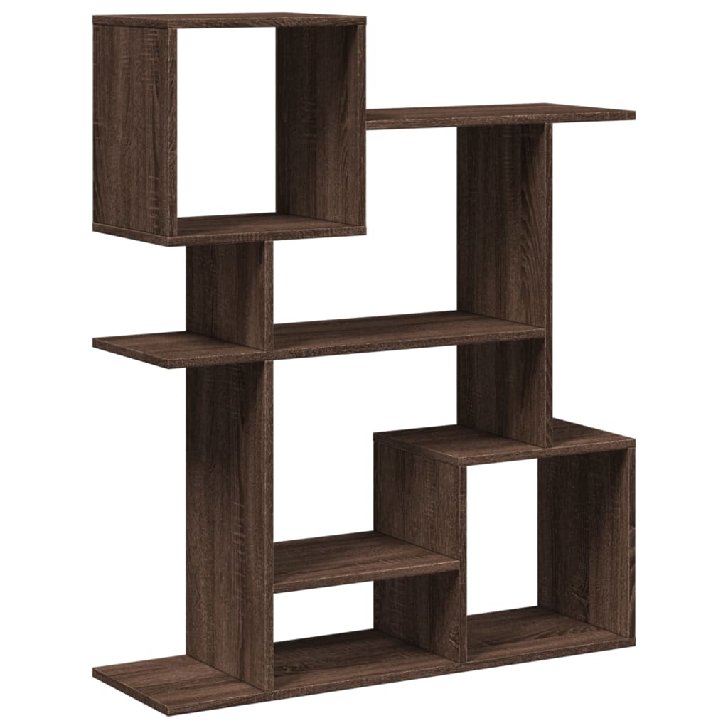 Room Divider Bookcase Brown Oak Look 92x29x112 cm