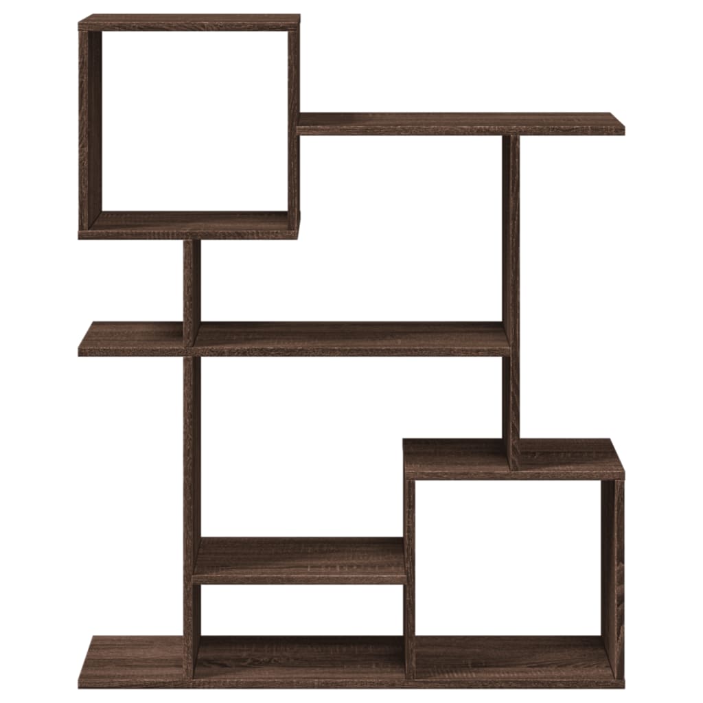 Room Divider Bookcase Brown Oak Look 92x29x112 cm