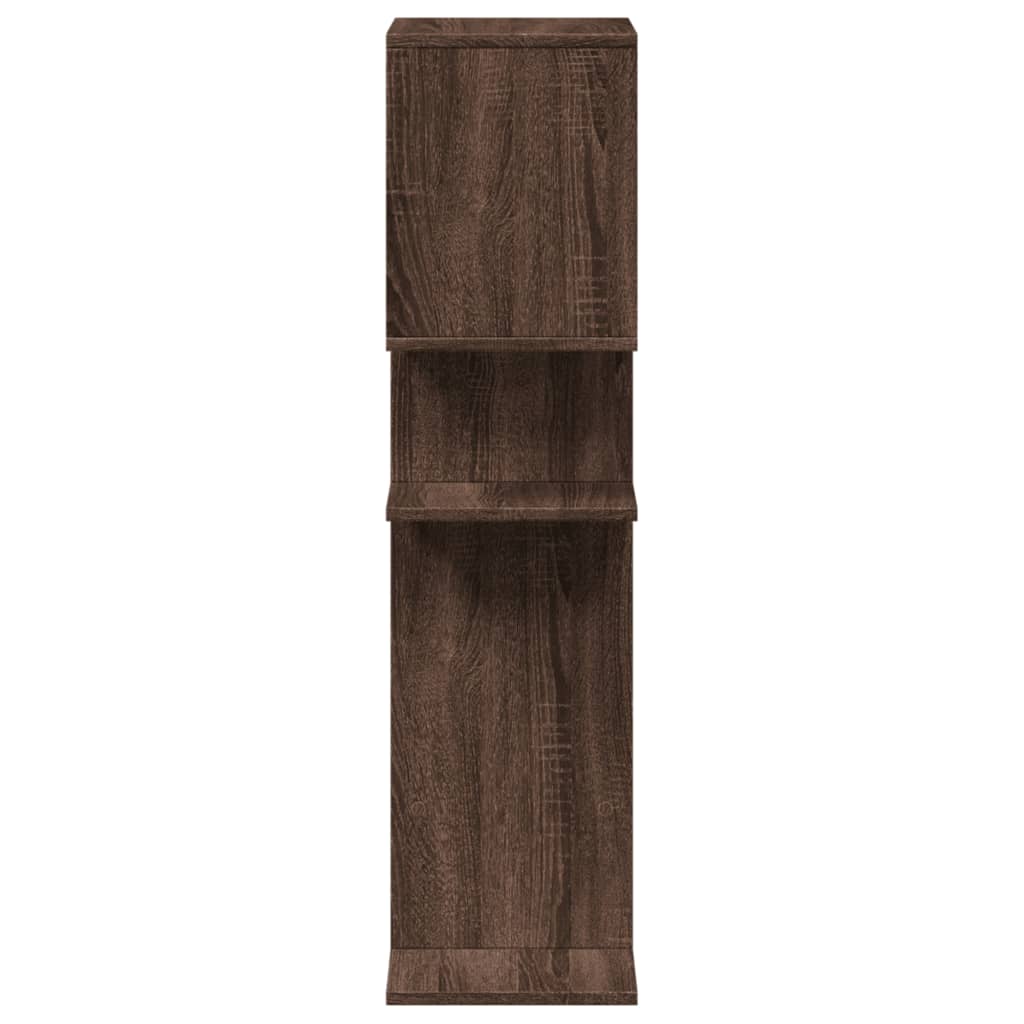 Room Divider Bookcase Brown Oak Look 92x29x112 cm