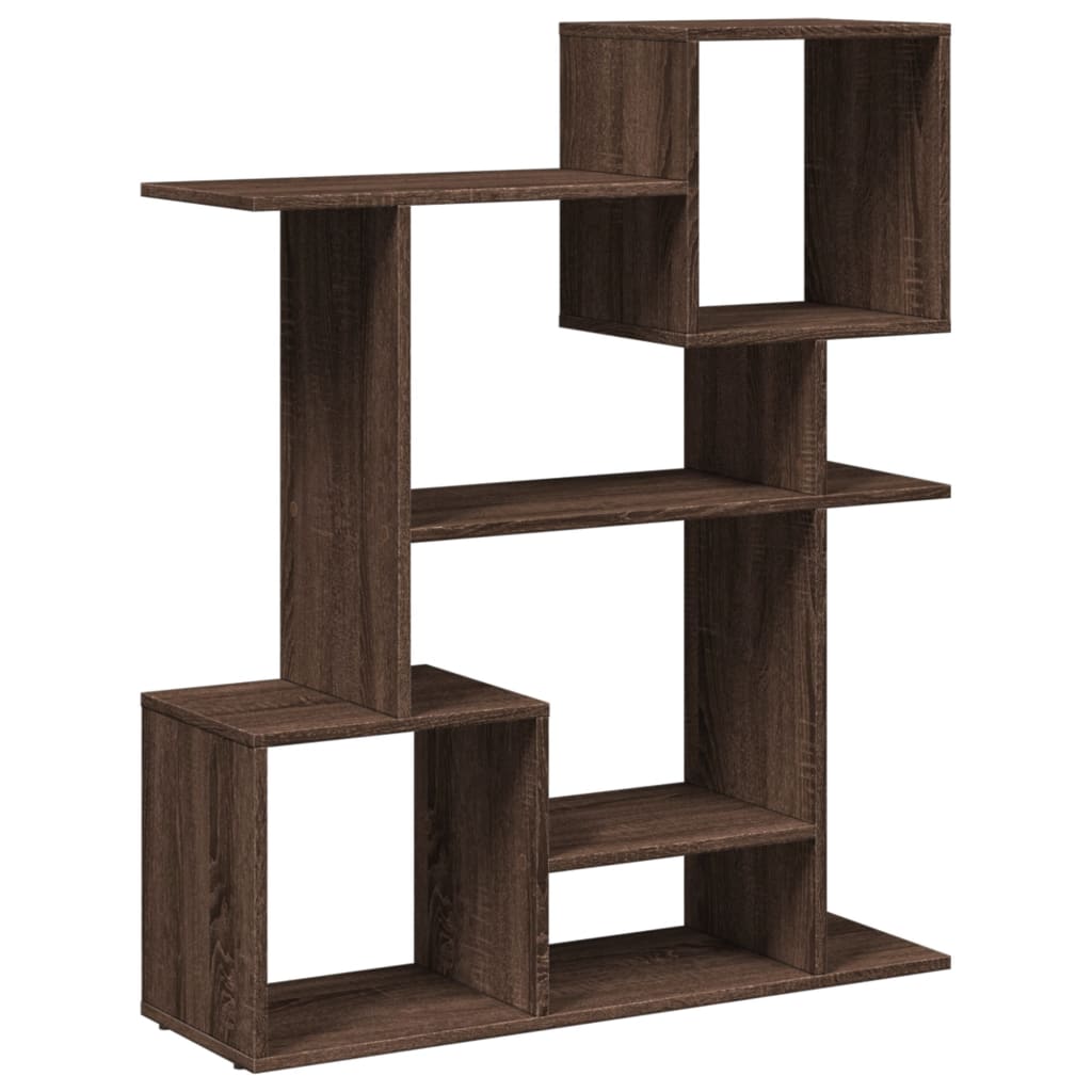 Room Divider Bookcase Brown Oak Look 92x29x112 cm