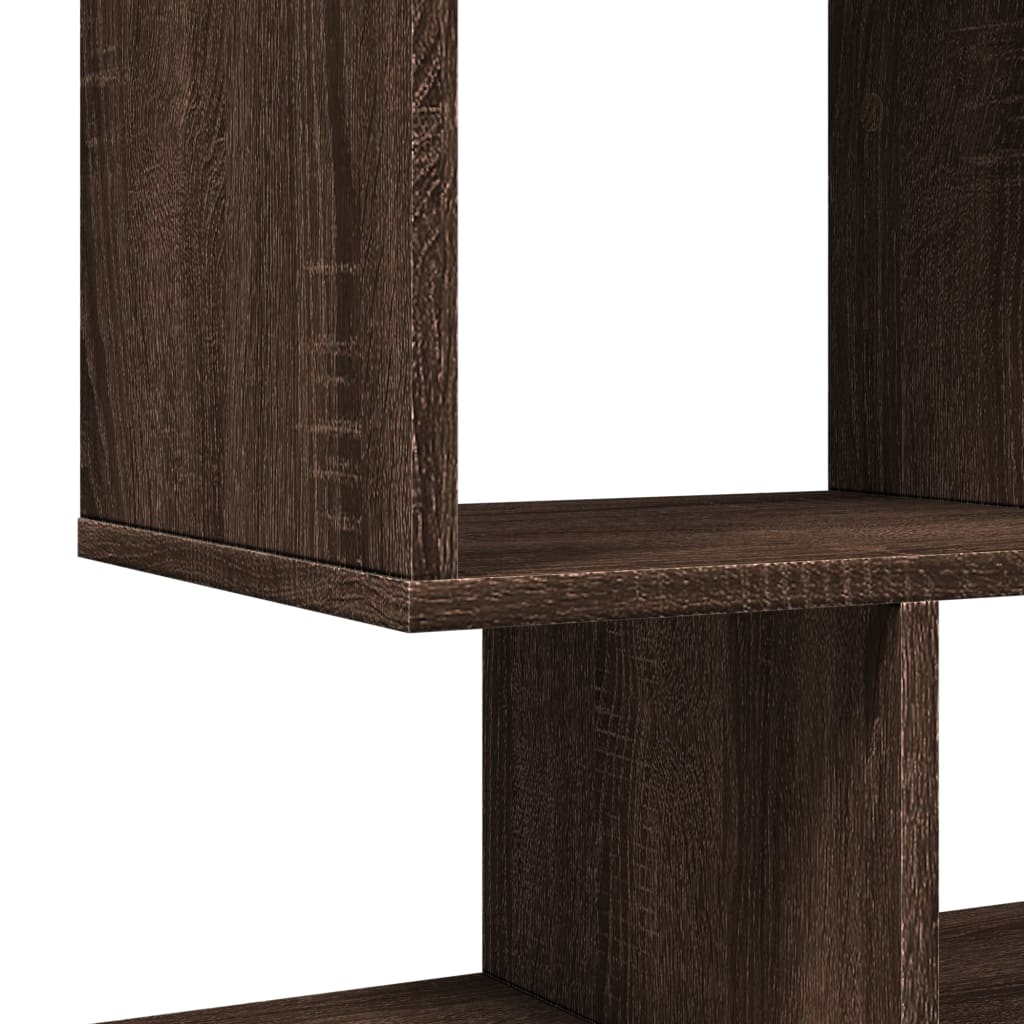 Room Divider Bookcase Brown Oak Look 92x29x112 cm