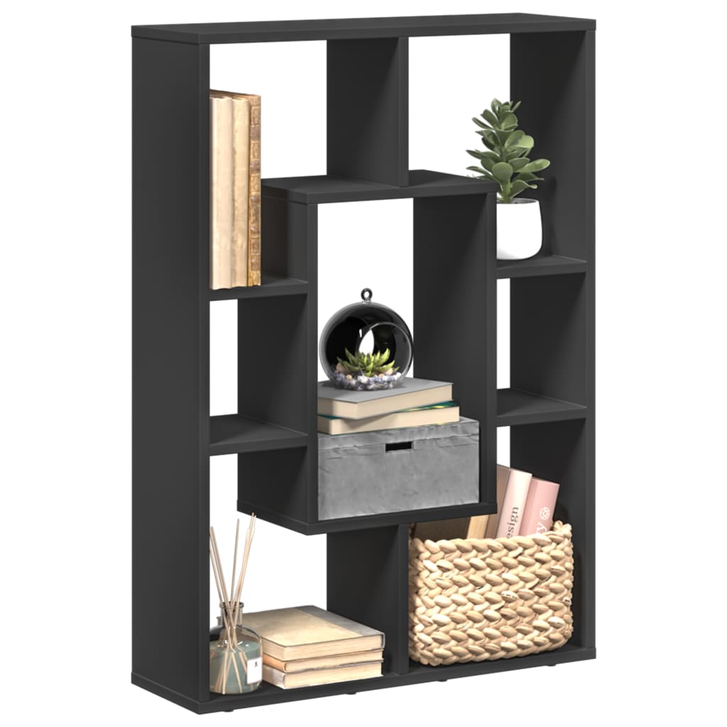 Bookshelf Black 63x20x90 cm Wood Material