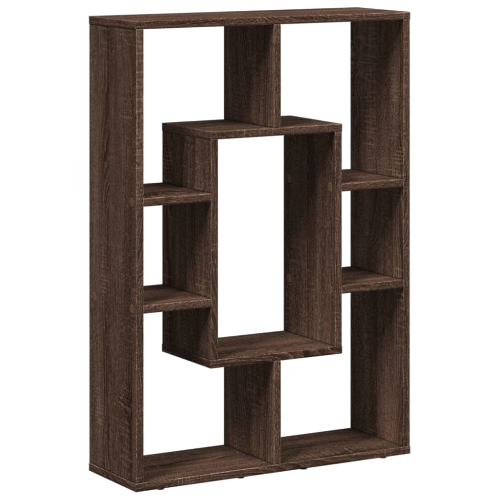 Bookshelf Brown Oak Look 63x20x90 cm Wood Material