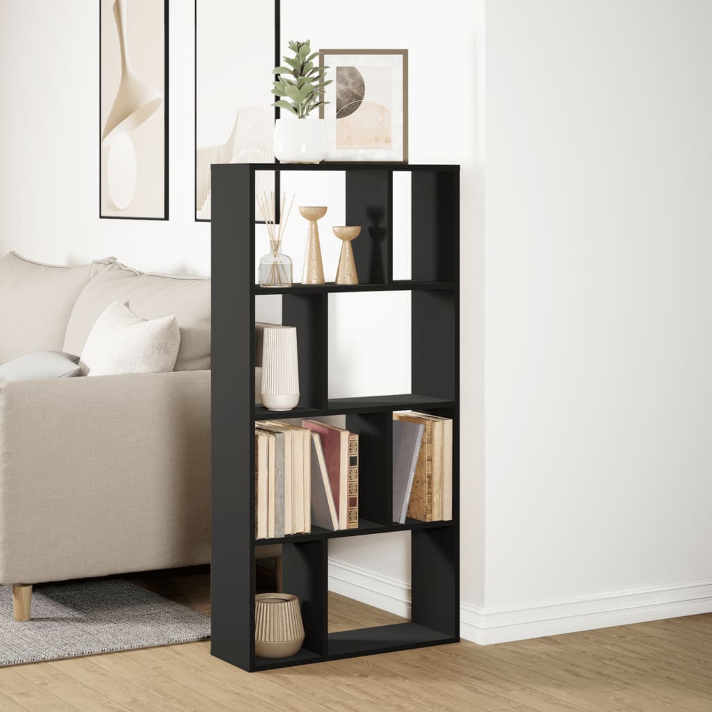 Bookshelf Black 60x20x120 cm Wood Material