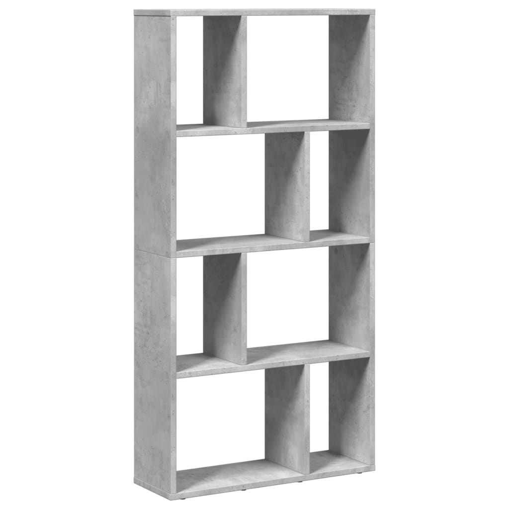 Bookshelf Concrete Grey 60x20x120 cm Wood Material