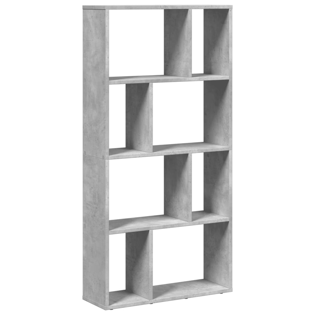 Bookshelf Concrete Grey 60x20x120 cm Wood Material