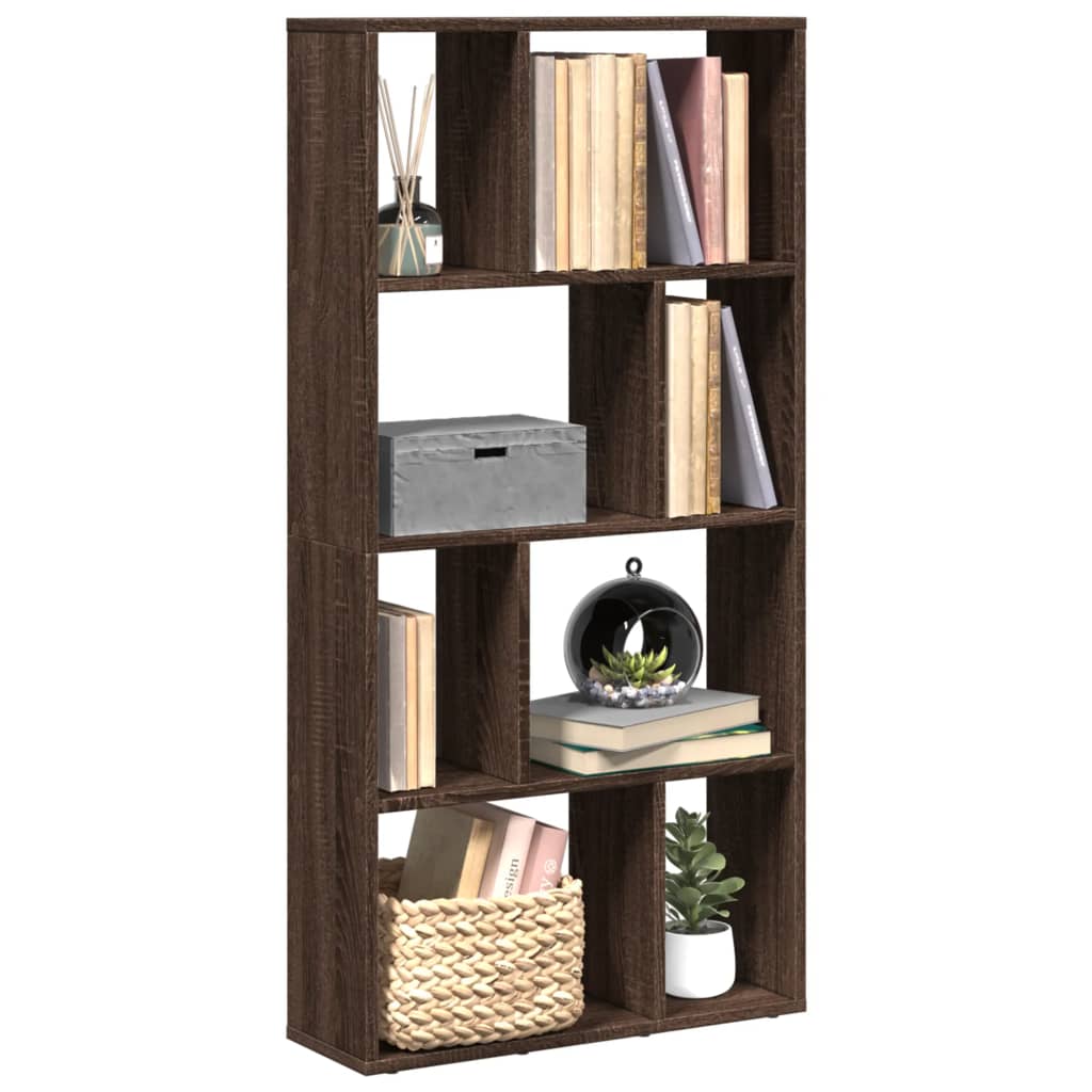 Bookshelf Brown Oak Look 60x20x120 cm Wood Material