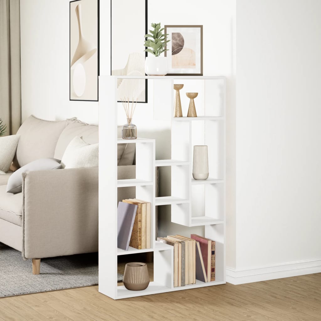 Bookshelf White 72x20x120 cm Wood Material