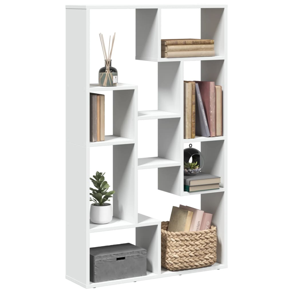 Bookshelf White 72x20x120 cm Wood Material