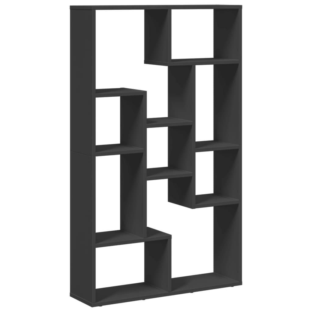 Bookshelf Black 72x20x120 cm Wood Material