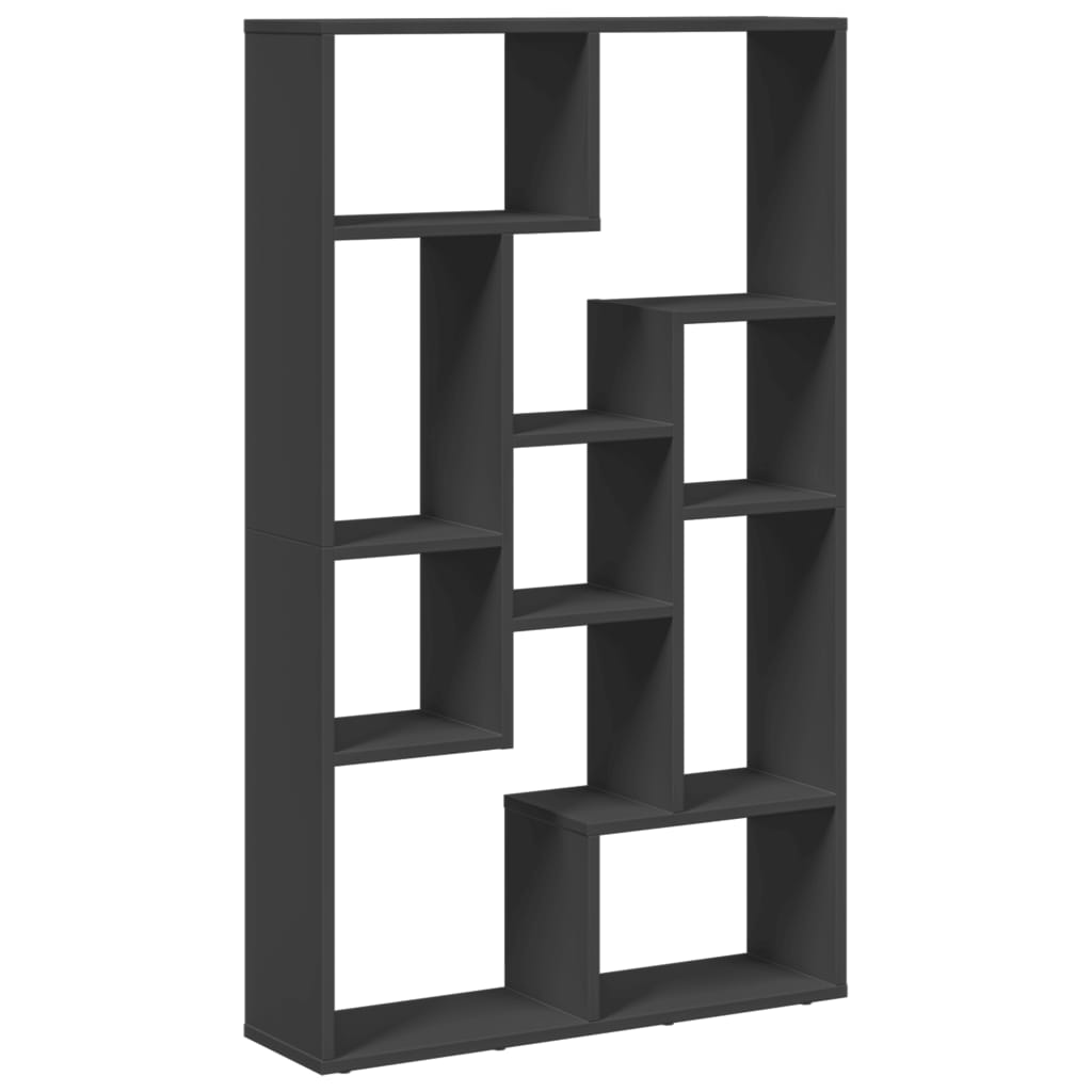 Bookshelf Black 72x20x120 cm Wood Material