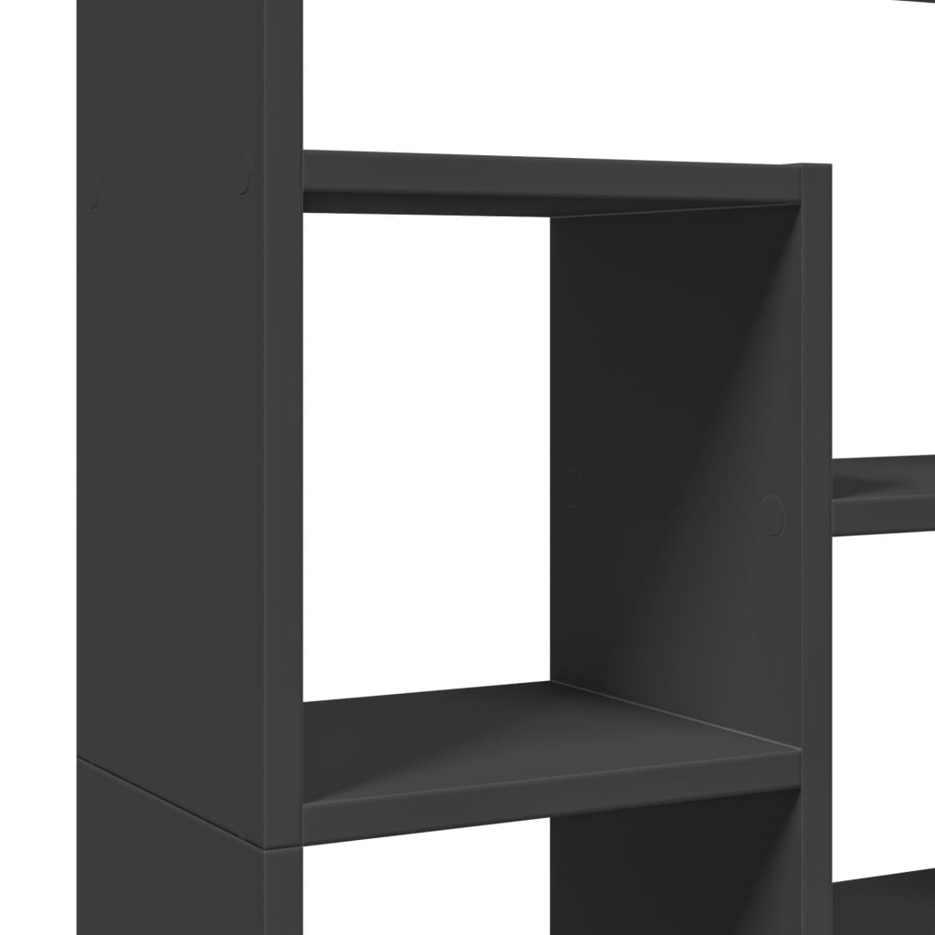 Bookshelf Black 72x20x120 cm Wood Material