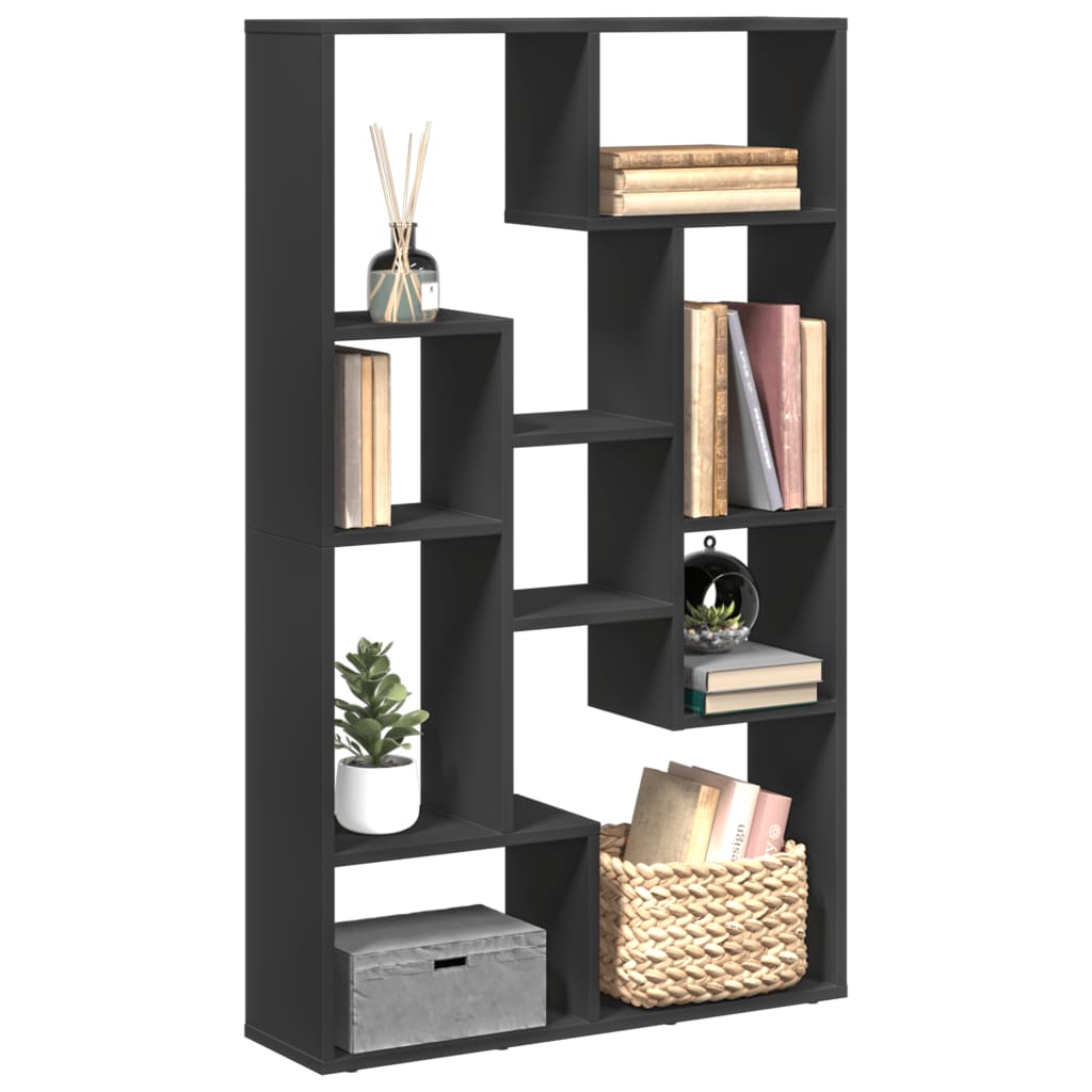 Bookshelf Black 72x20x120 cm Wood Material