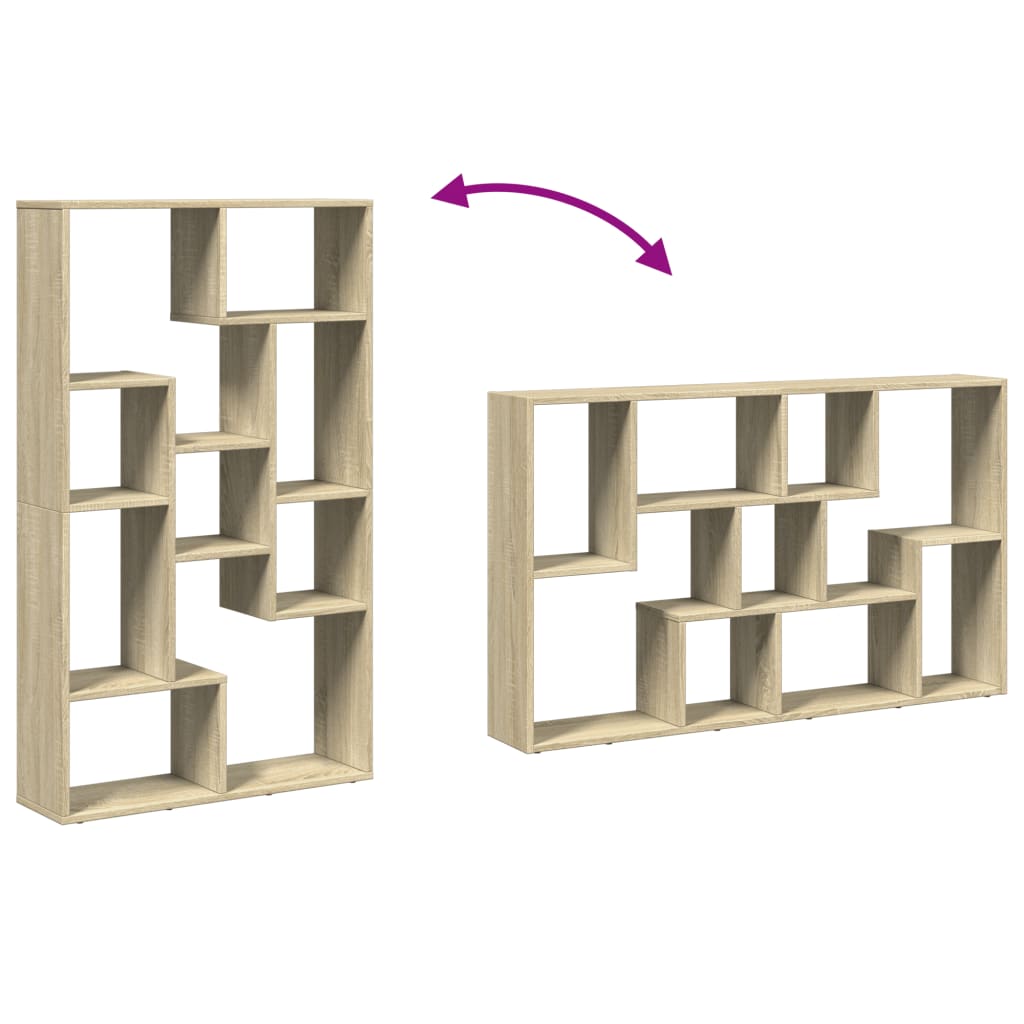 Bücherregal Sonoma-Eiche 72x20x120 cm Holzwerkstoff