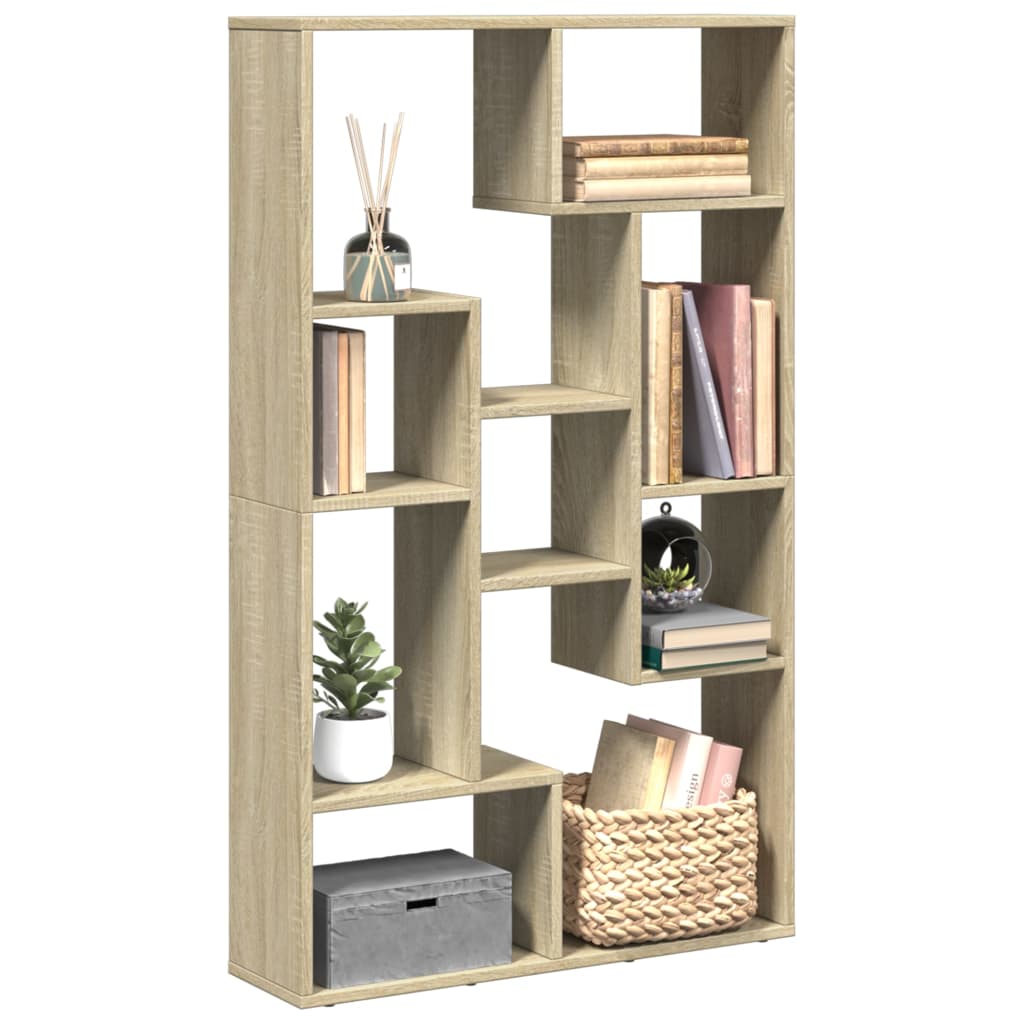 Bookshelf Sonoma Oak 72x20x120 cm Wood Material