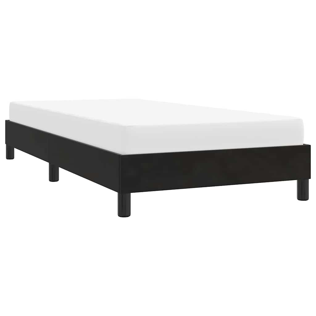 Bed frame without mattress Black 80x210 cm Velvet