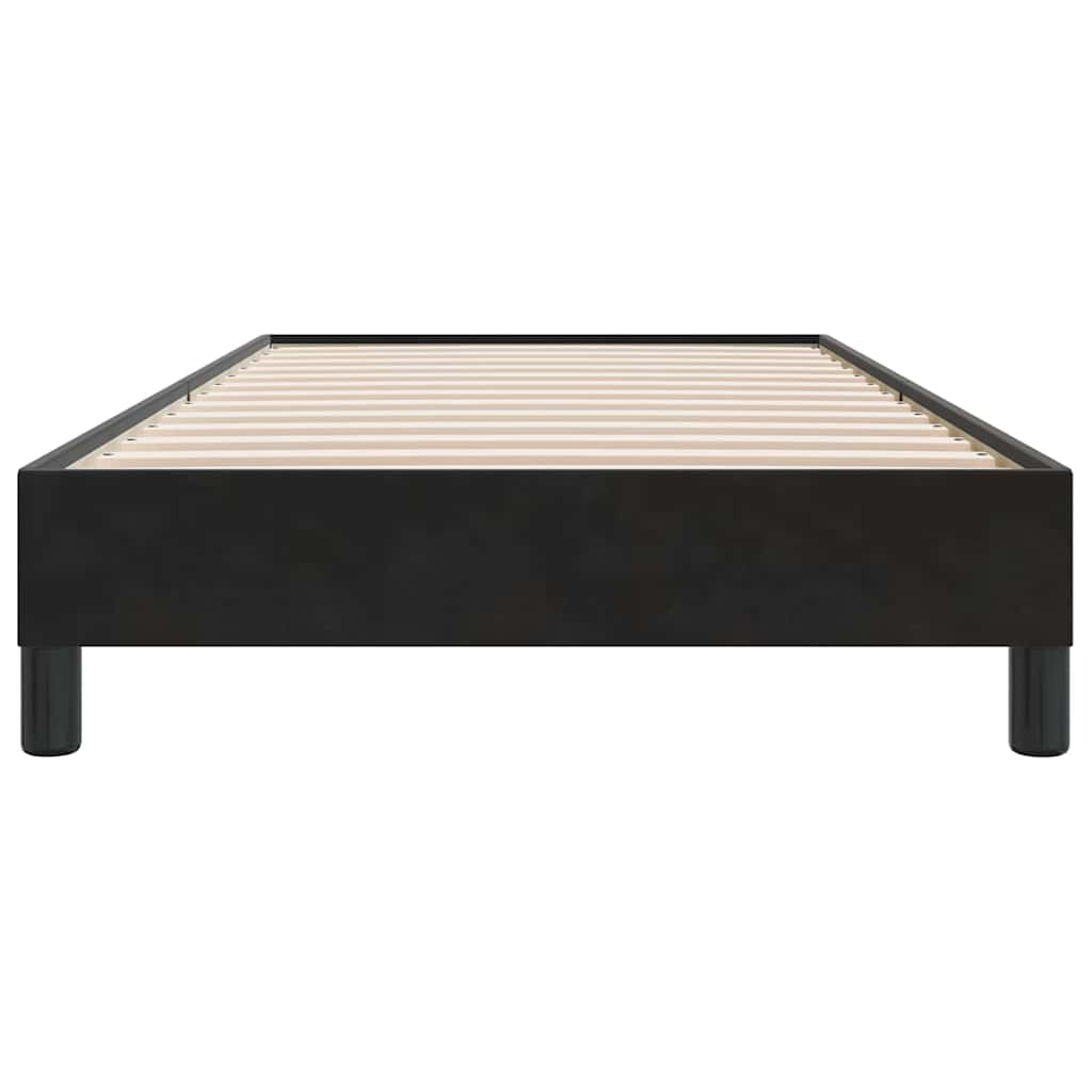 Bed frame without mattress Black 90x210 cm Velvet