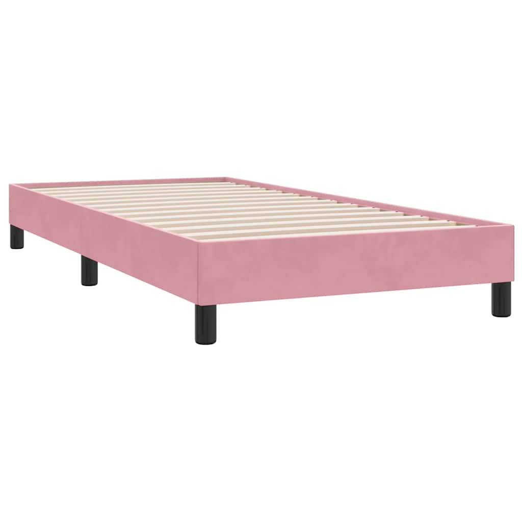 Bettgestell ohne Matratze Rosa 90x210 cm Samt