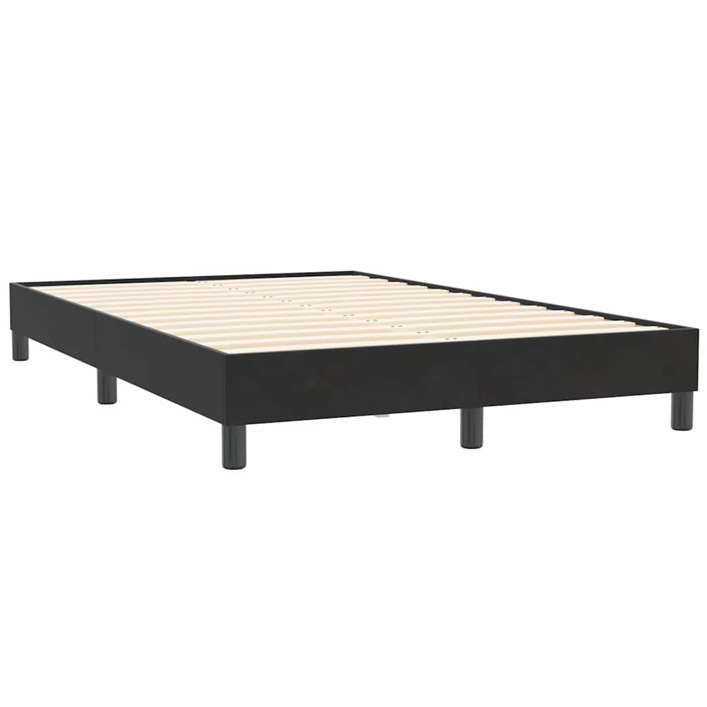 Bed frame without mattress Black 120x210 cm Velvet